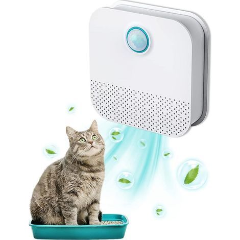 Luftreiniger für Katzentoiletten – Automatischer Bewegungssensor – Geräuschloser Betrieb – 4000-mAh-Akku – 92 x 40 mm ABS-Gehäuse – 1 Stück (1/5)