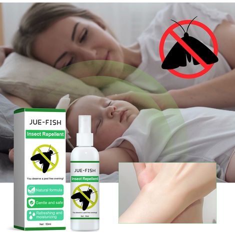 Insektenschutzspray zur täglichen Vorbeugung von Kakerlaken- und Mückenstichen – praktisches Spray zur Kakerlakenbekämpfung – 50 ml -- DE (1/5)