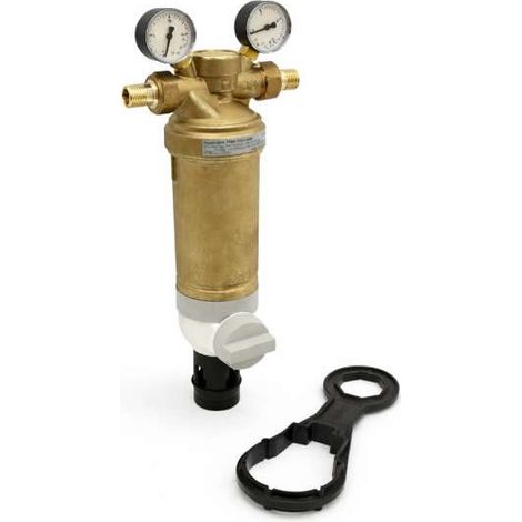 Honeywell Resideo Braukmann F76S-1 1/4"AAM Rückspülfilter 105/135 µm mit Rotgussfiltertasse bleifrei