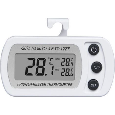 Réfrigérateur Thermomètre Lcd Affichage Numérique Étanche Thermomètre de Congélation Avec Crochet Magnétique (1/4)