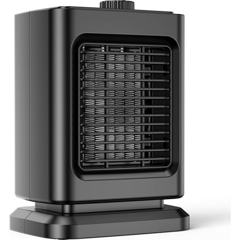 Radiateur Soufflant Céramique 1200 W, Chauffage Électrique avec Thermostat, Faible Consommation, Protection Anti-Basculement pour Bureau et Chambre (1/5)