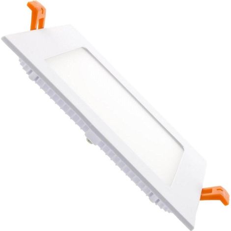 LED Einbaustrahler flach 8W Eckig SuperSlim Ausschnitt 105x105 mm 5000K Kaltweiß