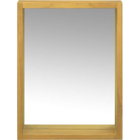 Maison Exclusive - Mobile a Specchio 30x10x40 cm in Legno Massello di Teak (1/5)