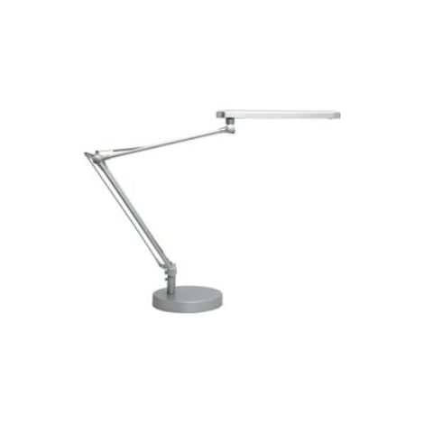 Lampe de bureau Led à double bras articulé - gris (1/3)
