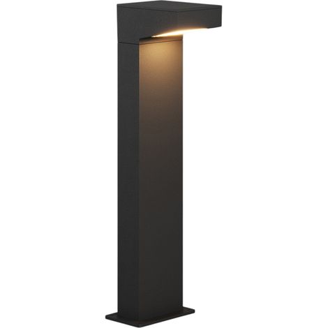 Forward Borne Lumineuse À Led Asimétrique Pour Extérieur, Structure En Aluminium Noir, 13W 3000K, Hauteur 50 Cm, Idéale Pour Allées Et Jardins (1/2)