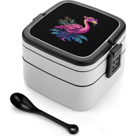 Flamant rose - Boîte à bento oiseau tropical 2 compartiments (1/5)