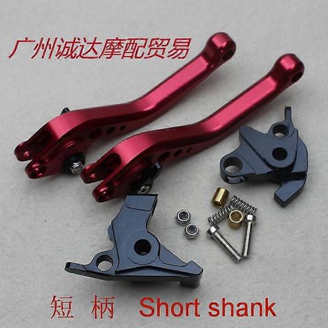 Convient pour la moto Honda Blackbird CBR1100XX, klaxon de frein modifié, poignée et levier entièrement usinés CNC (rouge) (1/5)