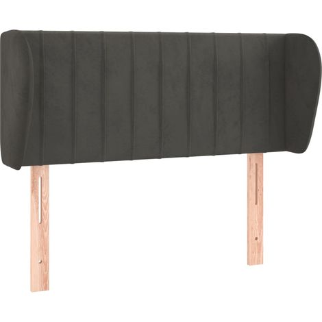 Maison Exclusive - Kopfteil mit Ohren Dunkelgrau 93x23x78/88 cm S