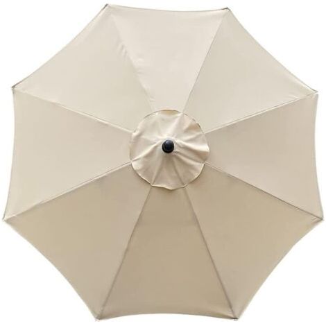 Housse de parasol 3 m – Imperméable et résistante aux UV – Tissu polyester double couche – Compatible avec parapluies 8 baleines