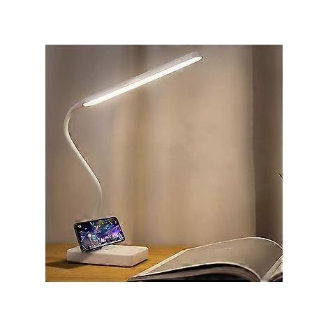 Intelligente Schreibtischlampe mit USB-Anschluss, LED-Schreibtischlampe fürs Homeoffice, wiederaufladbarer Akku, verstellbare Leselampe, stufenlose Dimmfunktion zum Lesen (1/5)