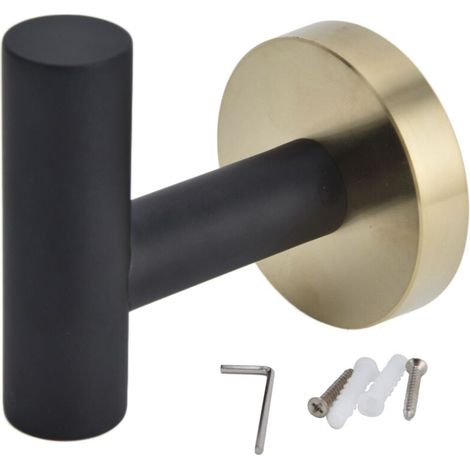 Porte-serviettes 4 couches de protection Accessoires de bain en or noir de style élégant pour htel de cuisine (1/5)