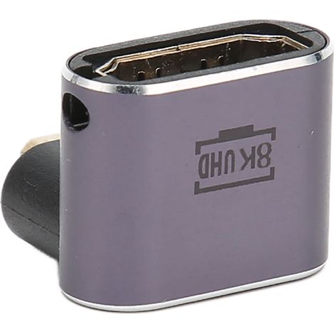 Adaptateur HDMI femelle vers micro-USB avec voyant lumineux, face arrière incurvée 3D (1/5)