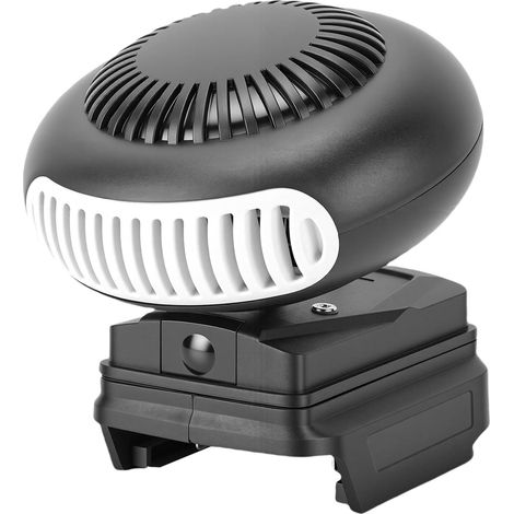 Chauffage de Voiture, Chauffage d'espace à Piles ABS 200 W 131 à 185 F avec Double Sortie USB Rotative à 360° pour Désembuage de Voiture, Bureau de Camping, Garage pour BL1860 (1/5)