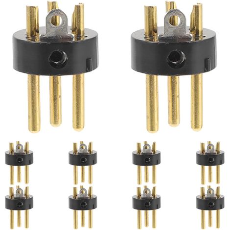 Adaptateur Audio pour Microphone XLR 3 Contacts en Métal et Abs, Lot de 10 Pièces, Facile à Installer, Compatible Câble Amplificateur et Mixeur, pour Ktv (1/5)