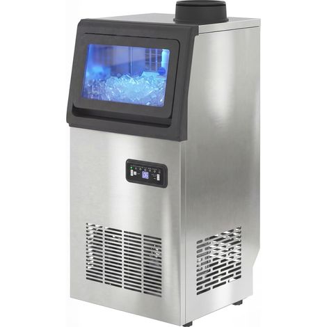 7.5 kg., acier inoxydable. ice maker. capacité, 36 cubes par, 10 minutes., Machine à glaçons commerciale, 36 kg/24h. (1/5)