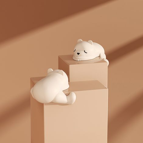 2pcs Protecteurs de Coins en Silicone, Chien et Ours Cartoon, Sécurité Anti-Collision pour Tables et Meubles (1/5)