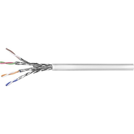 goobay Goobay CAT 6 SFTP, PiMF 100m Bulkkabel Grå - Installation Cable - Network (50977)