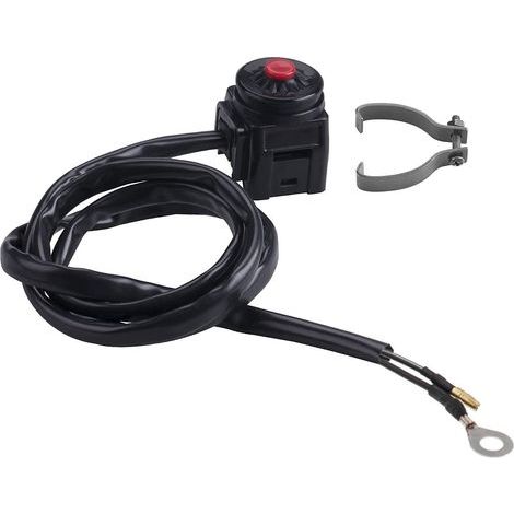 1 Pc Universel Moto Interrupteur Guidon Moto Kill Stop Interrupteur Klaxon Bouton 22mm (7/8 ") (1/5)