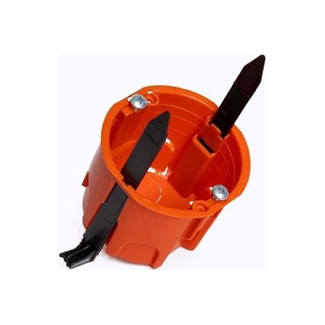 Caja de mecanismos para tabique hueco 40×70, bridas reutilizables C46 Rojo