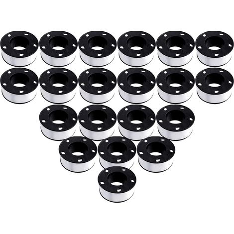 2 rouleaux de ruban d'étanchéité PTFE pour filetage, 10 mètres x 19 mm, étanche, pour raccords de gaz Industrie et Commerce Adhésifs, mastics et rubans Rubans adhésifs (1/5)