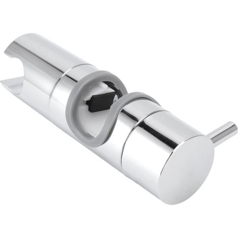 Support de pomme de douche ABS chromé réglable antidérapant avec barre coulissante pour salle de bain (1/5)