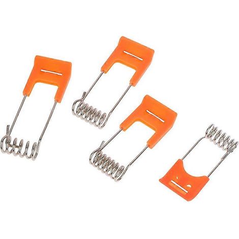 Lot de 10 pinces métalliques à ressort en acier pour panneaux de spots LED encastrés, avec manchon en caoutchouc, accessoires d'éclairage (1/5)
