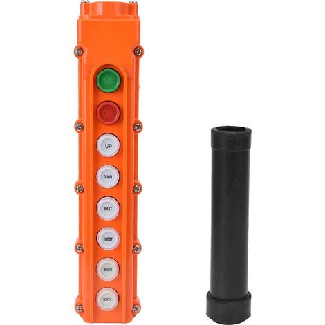 Boîtier de commande à bouton-poussoir étanche 220 V/500 V pour grue avec télécommande et interrupteur de palan COB - 63 A (1/5)