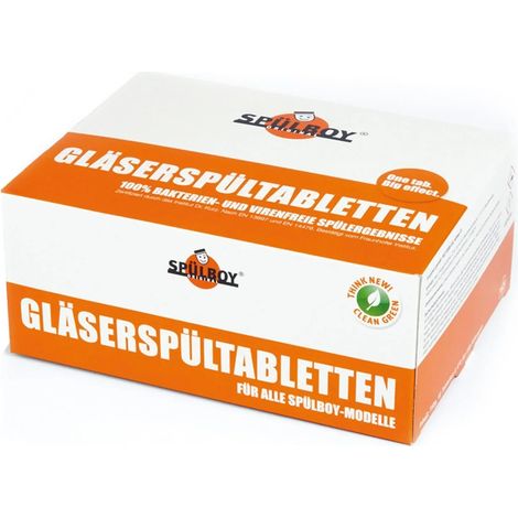 Spültabs, Gläserspültabletten von SPÜLBOY - für Gläserspülgeräte und Thekenbecken (1/2)