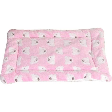 Couverture apaisante et confortable pour animaux de compagnie, lit chaud pour cochon d'Inde, tissu hypoallergénique ultra-doux, design double face avec de jolis imprimés de dessins animés, réversible (1/4)