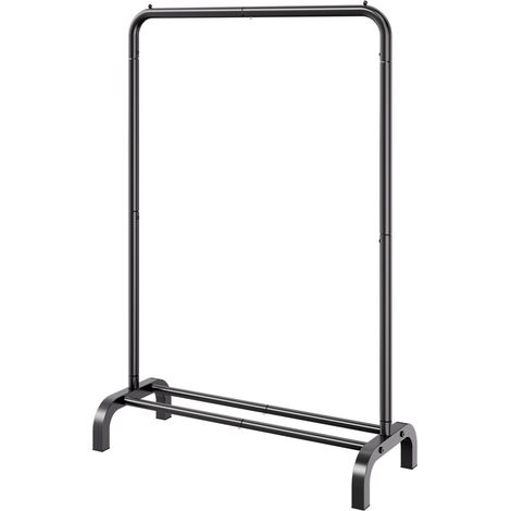Portant Vêtements Robustes avec Barre de Suspension et Étagère Inférieure, Idéal pour Chambre et Chambre d'Amis (1/5)