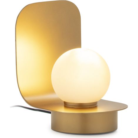 Lampara Sobremesa 15X13X19 Metal Dorado/Cristal Blanco Escarcha (1/5)