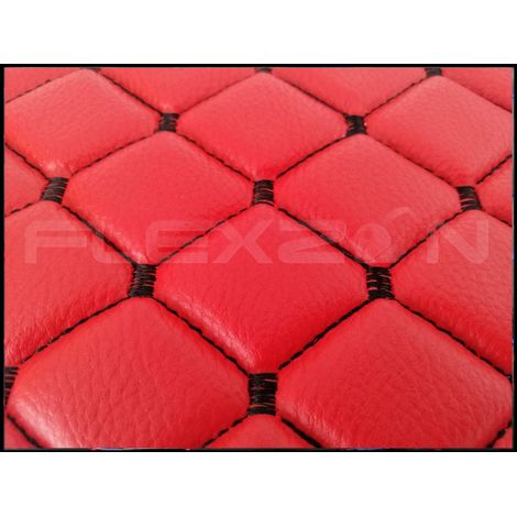 Tapis rouges en similicuir (cuir écologique) pour Iveco Stralis, boîte automatique, qualité de luxe