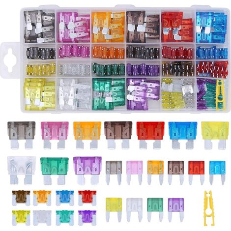 360 Pcs Car Fuses,Blade Fuse Assortment Set Standard & Mini Car Fuses Replacement for Auto Car Truck with Storage Case(2A/3A/5A/7.5A/10A/15A/20A/25A/30A/35A)