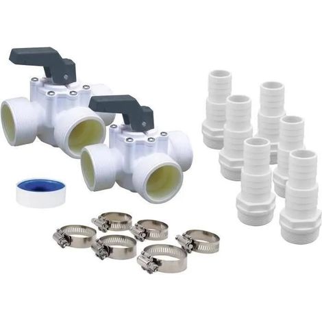 Ubbink HEATERMAX Kompakt Kit Bypass Weiß PVC