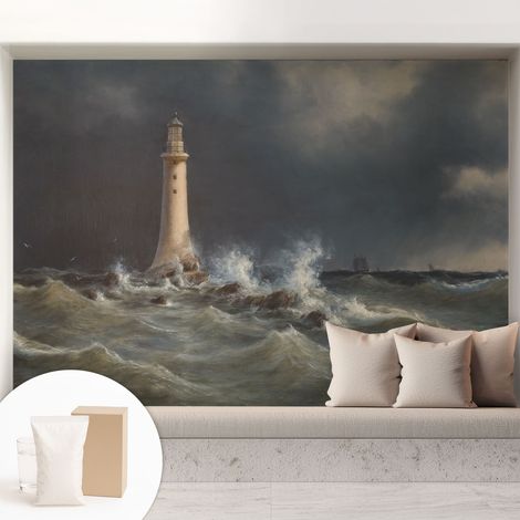 Carta Da Parati In Vlies Decorativa Per Pareti - Con Motivi Moderni - Con Colori Intensi - Per Ufficio tempeste marine 208x146 cm (1/5)