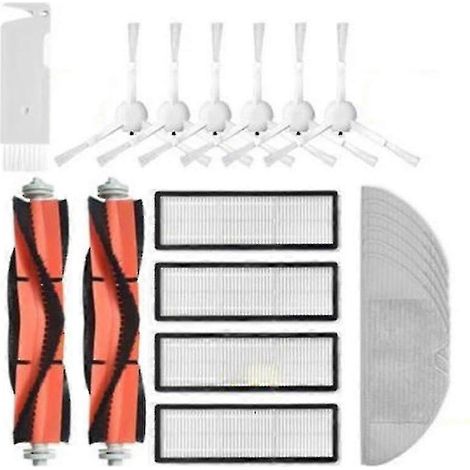 Filtre HEPA compatible avec la brosse latérale et le rouleau principal pour aspirateur robot laveur Xiaomi 1c 1 C (accessoires inclus)