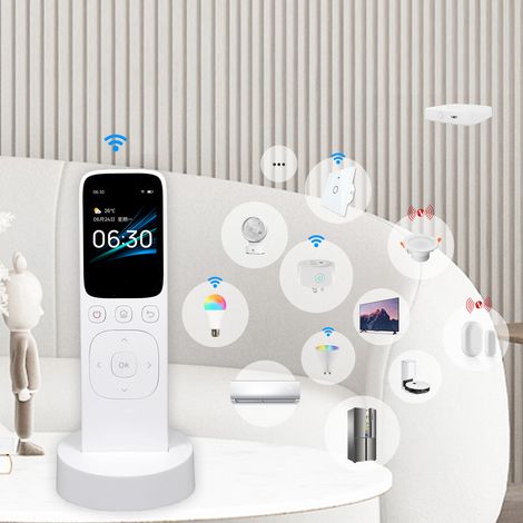 Telecomando WiFi Tuya per domotica - Tablet di controllo centrale con display LCD, infrarossi e ricarica rapida, ABS, 360 g (1/4)
