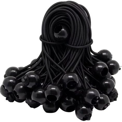 75 Pcs Tendeurs Caoutchouc + Boule 120mm, Sandow, Bâches/Tentes/Affiches/Camping/Rideaux