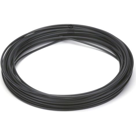 Gaine plastifiée pour câble. Ø int : 2 mm. Ø ext : 5 mm. Rouleau de 25 m (1/3)