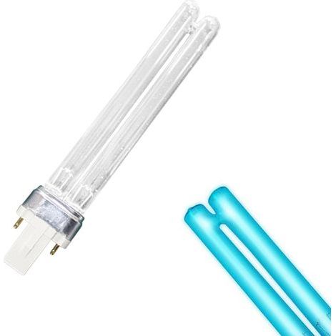 G23 7W UV Bulb Quartz Tube for Disinfection of Aquarium, Swimming Pool, and Home Water (1/5)
