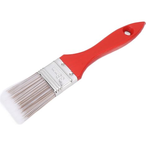 Pinceau biseauté bois léger réutilisable pour murs meubles, lot 1 pinceau 21x3.8cm + support, soie PET (1/5)