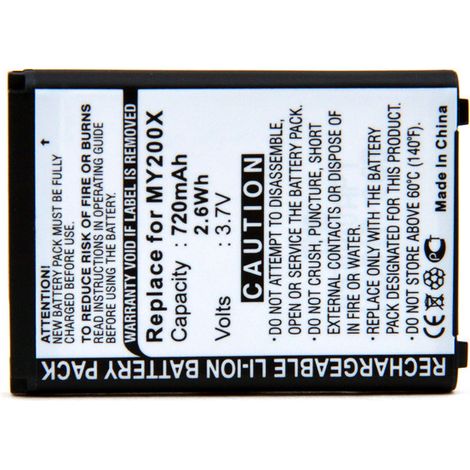 NX - Batterie téléphone, smartphone, GSM pour Sagem 3.7V 720mAh - 188881300SA7A-SN2SA7 (1/4)