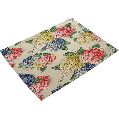 Nappe De Table En Coton Et Lin Motif Floral Pour Cuisine Et Fête Résistante À La Chaleur 1 Pièce