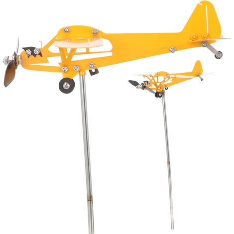 Eisen Flugzeug Windspiel Metall Windmühle Gartendekoration