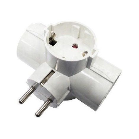 Stecker mit 4 T/TL-Ausgängen, seitliche Ausgänge, 16 A, 250 V, 4,8 mm (verpackt)