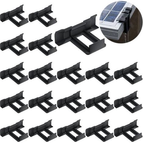 Abrazaderas de drenaje de agua para paneles solares - 20 unidades - 40 mm (1/5)