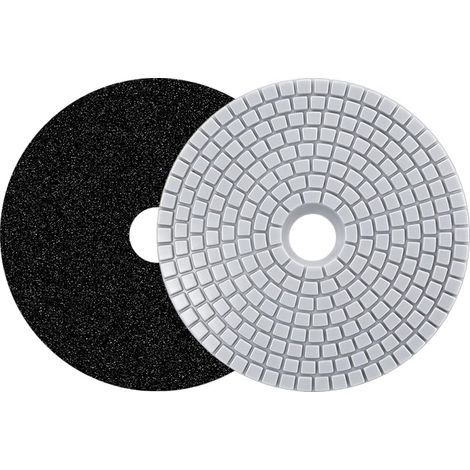 Lot De 1 Disque De Polissage Diamanté 125 Mm, Grain 30, Auto-agrippant Pour Meuleuse Et Polisseuse, Pour Le Polissage De La Pierre Et Le Meulage Des Surfaces En Carrelage (1/4)