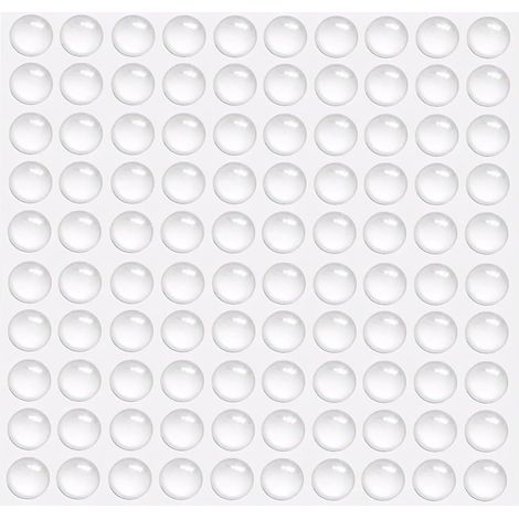 100 pièces amortisseur de coups - pare-chocs en silicone caoutchoucs auto-adhésifs transparents coussinets de protection pour meuble chaises portes tiroirs armoire portes et fenêtres (1/5)