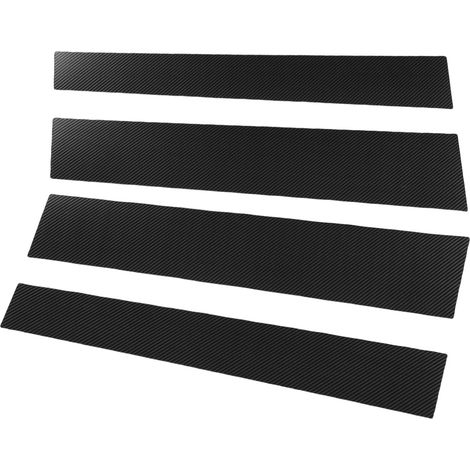 Adhesive Material Strength Carbon Pillar Black Cover Fiber Ideal Style