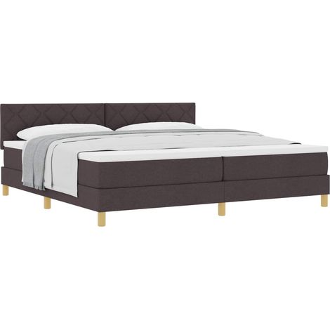 Maison Exclusive - Boxspringbett mit Kissen Dunkelbraun 200 x 200